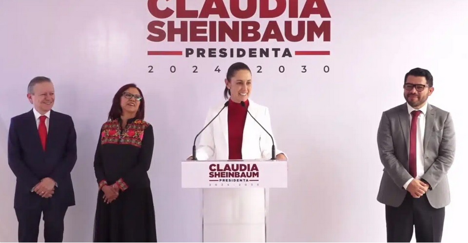 Claudia Sheinbaum Presenta a su equipo de Presidencia.