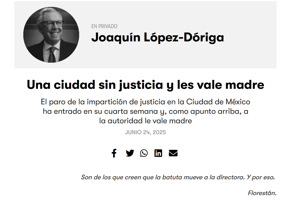 Colapso Judicial Lopez Doriga